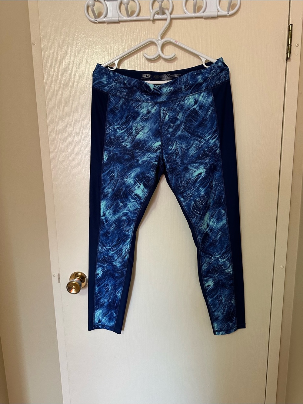 ❤️2for15 Athletic Works Blue Patterned Women's Active Leggings